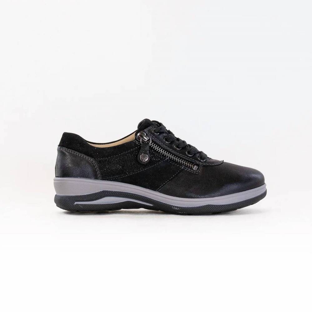 NEW FIDELIO women's multistretch mitzy sneaker in schwarz rocky/kombi